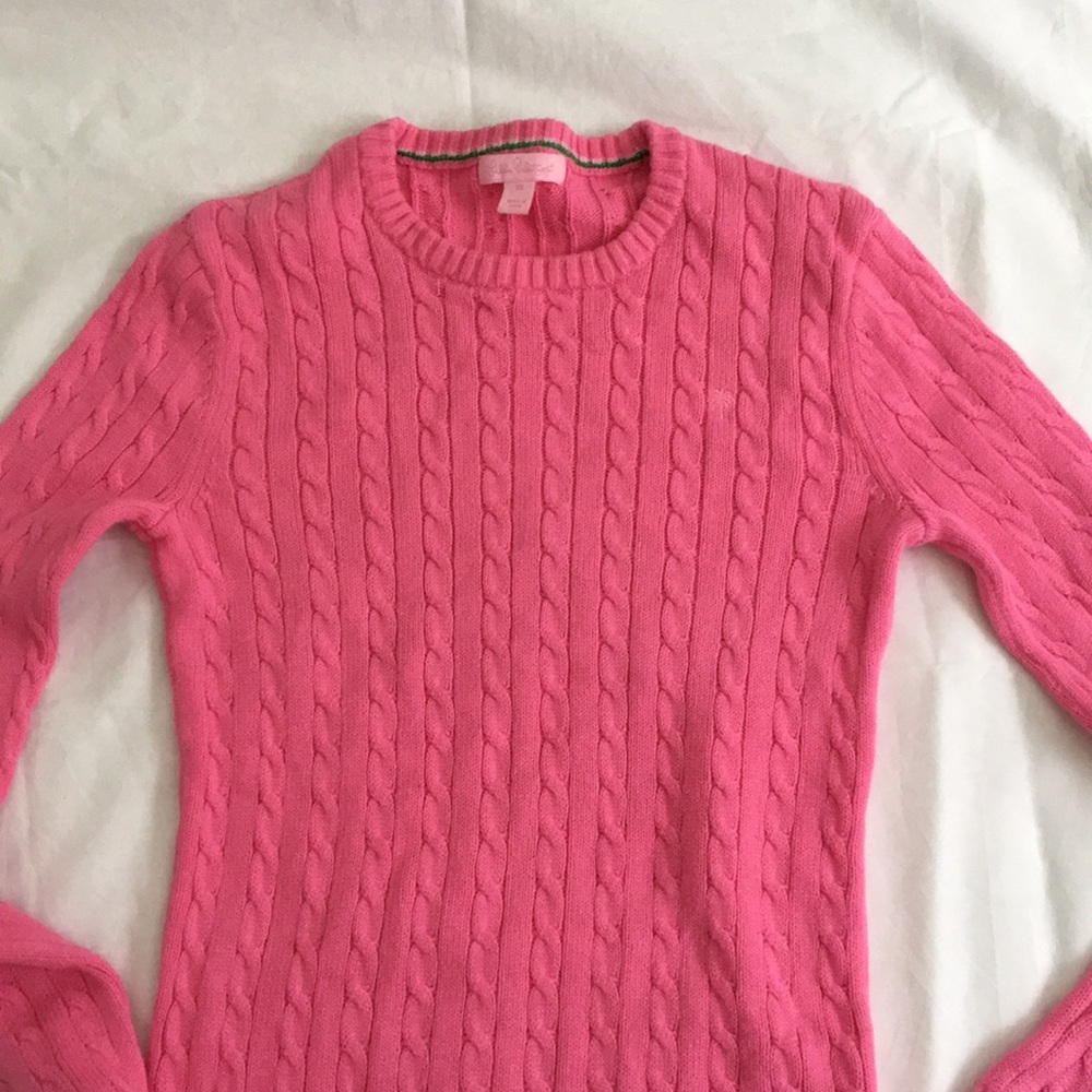 Lilly Pulitzer cable knit sweater